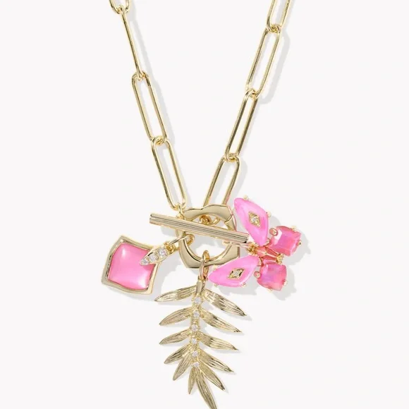 Kendra Scott Bianca Butterfly Gold CharmNecklace NWT